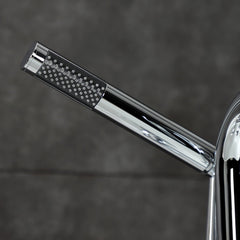 Clawfoot Tub Faucet, Belknap, Three-Handle with Hand Shower in Polished Chrome