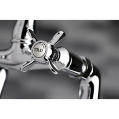 Clawfoot Tub Faucet, Essex, Two-Handle 2-Hole in Polished Chrome