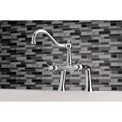 Clawfoot Tub Faucet, Essex, Two-Handle 2-Hole in Polished Chrome