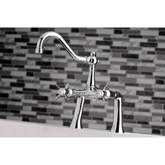 Clawfoot Tub Faucet, Essex, Two-Handle 2-Hole in Polished Chrome
