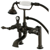 Clawfoot Tub Faucet, Heirloom, Deck-Mount with Hand Shower in Oil Rubbed Bronze