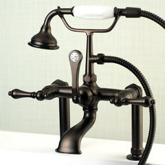 Clawfoot Tub Faucet, Heirloom, Deck-Mount with Hand Shower in Oil Rubbed Bronze