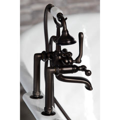 Clawfoot Tub Faucet, Heirloom, Deck-Mount with Hand Shower in Oil Rubbed Bronze