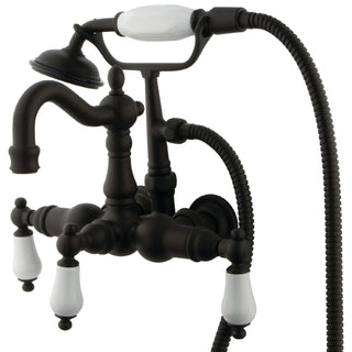 Clawfoot Tub Faucet, Heirloom, Three-Handle in Oil Rubbed Bronze