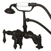 Clawfoot Tub Faucet, Heirloom, Three-Handle with Hand Shower in Oil Rubbed Bronze