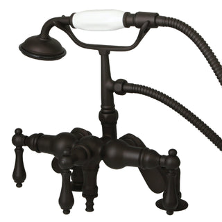 Clawfoot Tub Faucet, Heirloom, Three-Handle with Hand Shower in Oil Rubbed Bronze