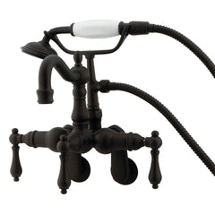 Clawfoot Tub Faucet, Heirloom, Three-Handle with Hand Shower in Oil Rubbed Bronze