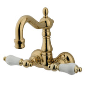Clawfoot Tub Faucet, Heirloom, Two-Handle 2-Hole in Polished Brass