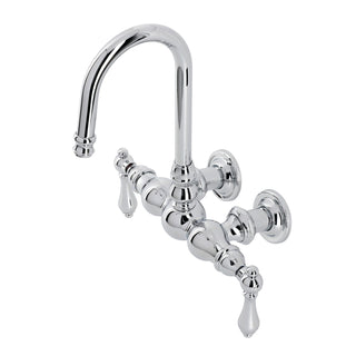 Clawfoot Tub Faucet, Heirloom, Two-Handle 2-Hole in Polished Chrome