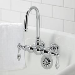 Clawfoot Tub Faucet, Heirloom, Two-Handle 2-Hole in Polished Chrome