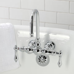 Clawfoot Tub Faucet, Heirloom, Two-Handle 2-Hole in Polished Chrome