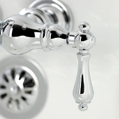 Clawfoot Tub Faucet, Heirloom, Two-Handle 2-Hole in Polished Chrome