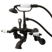 Clawfoot Tub Faucet, Heirloom, Wall Mount with Hand Shower in Oil Rubbed Bronze
