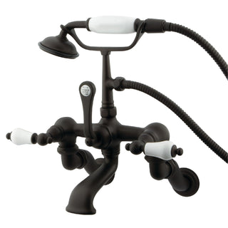 Clawfoot Tub Faucet, Heirloom, Wall Mount with Hand Shower in Oil Rubbed Bronze