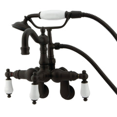 Clawfoot Tub Faucet, Heirloom, Wall Mount with Hand Shower in Oil Rubbed Bronze