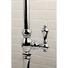 Clawfoot Tub Faucet Package, Heirloom, Three-Handle with Hand Shower in Polished Chrome