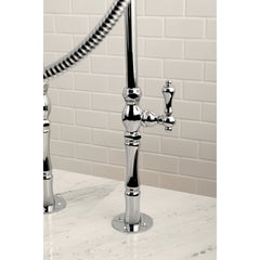 Clawfoot Tub Faucet Package, Heirloom, Three-Handle with Hand Shower in Polished Chrome