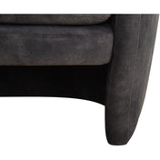 Club Chair, Polyester Upholstery, Kiln-Dried Wood Frame
