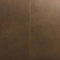 Cocktail Ottoman, 43 in Wide with Cocoa Brown Leather