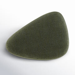 Cocktail Ottoman with Boucle Upholstery and Wood Frame