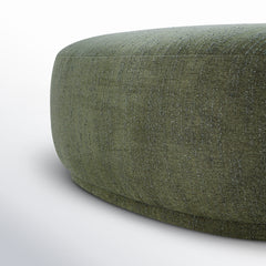 Cocktail Ottoman with Boucle Upholstery and Wood Frame