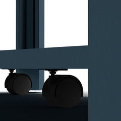 Coffee Table, 48.5 in Wide, Wood Frame with Lower Shelf