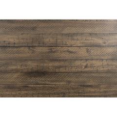 Coffee Table, 48 in Wide, Walnut Finish with Trestle Base
