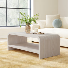 Coffee Table, 48-Inch Wide with Lower Shelf