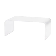 Coffee Table, Clear Acrylic, 38 x 21 x 16 in