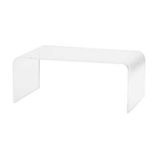 Coffee Table, Clear Acrylic, 38 x 21 x 16 in