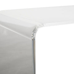 Coffee Table, Clear Acrylic, 38 x 21 x 16 in