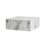 Coffee Table in Freesia Marble with Manufactured Wood Top and Base