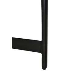 Coffee Table in Solid Acacia Wood with Black Iron Legs