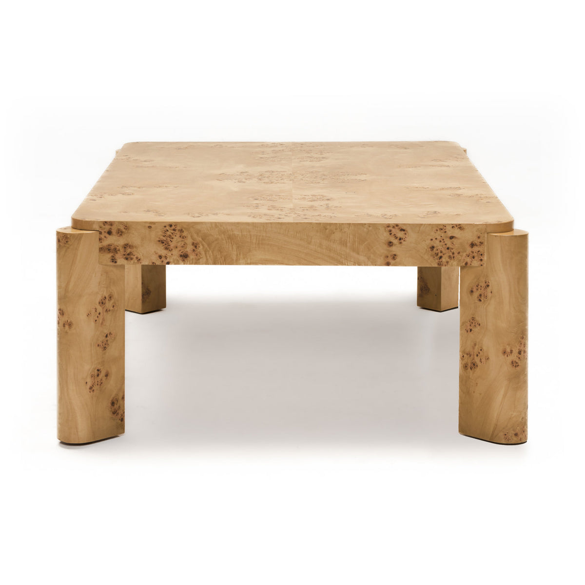 Coffee Table in Solid and Engineered Wood, Clear Maple Burl