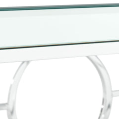 Coffee Table, Mirrored Glass Top, Chrome Base