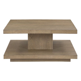 Coffee Table, Oak with Storage Shelf and Casters