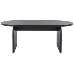 Coffee Table, Oval, Manufactured Wood, Black