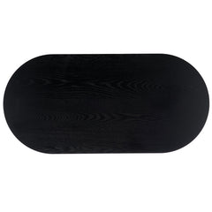 Coffee Table, Oval, Manufactured Wood, Black