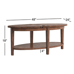 Coffee Table, Reclaimed Wood with Natural Lacquer Finish