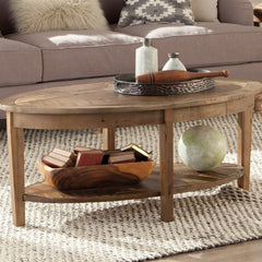 Coffee Table, Reclaimed Wood with Natural Lacquer Finish