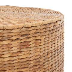 Coffee Table, Round, Natural Water Hyacinth Top