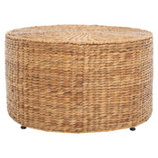 Coffee Table, Round, Natural Water Hyacinth Top