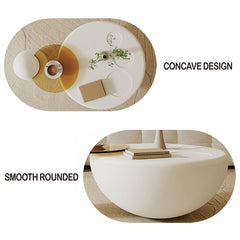 Coffee Table Set, White, Manufactured Wood and Tempered Glass