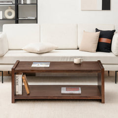Coffee Table, Solid Mango Wood, Espresso Finish
