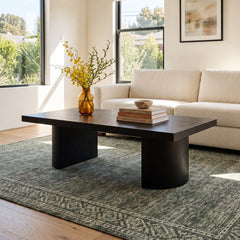 Coffee Table, Solid Mango Wood in Black