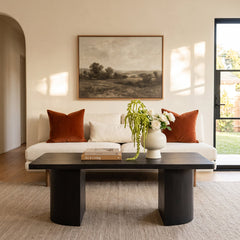 Coffee Table, Solid Mango Wood in Black