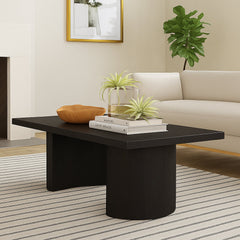 Coffee Table, Solid Mango Wood in Black
