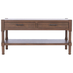 Coffee Table with 2 Drawers in Brown