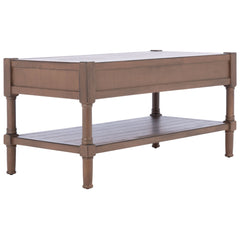 Coffee Table with 2 Drawers in Brown