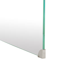 Coffee Table with Tempered Glass Top and Glass Base